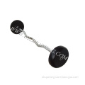 Fitness Rubber barbell set (Curl Handle)